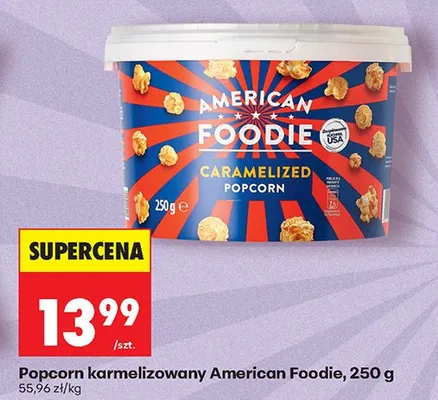 Popcorn karmelizowany American Foodie promocja w Biedronka