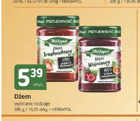 Dżem truskawkowy Herbapol promocja w Marketvita