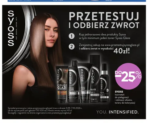 Kosmetyki do pielęgnacji i stylizacji włosów, tonery do koloryzacji Syoss promocja w Super-Pharm