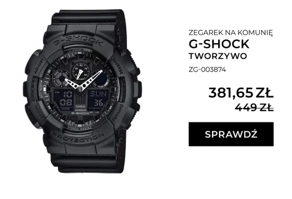 Zegarek G-Shock tworzywo promocja w Briju