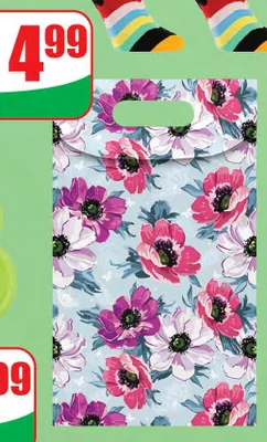 Torba ozdobna extra z rzepem, różne wzory i kolory promocja w Dino