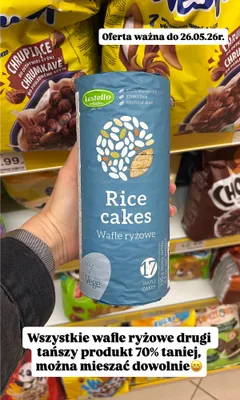 Wafle ryżowe Lestello promocja w Dino