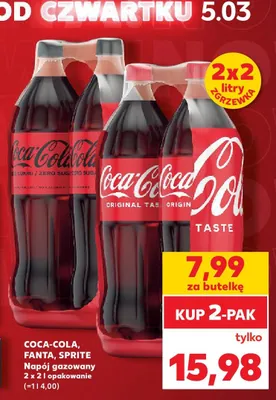 Napój gazowany 2-pak promocja w Kaufland