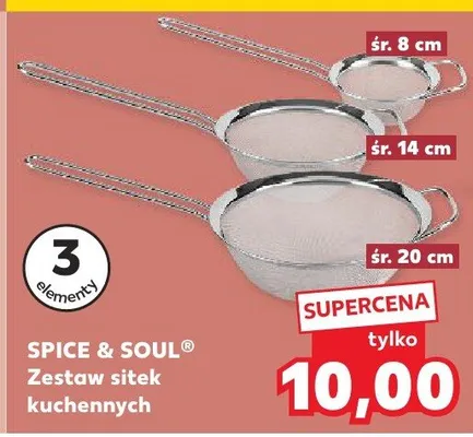 Zestaw siteł kuchennych promocja w Kaufland