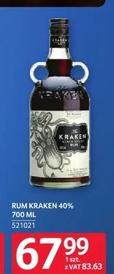 Rum Kraken Black Spiced 40% promocja w Selgros