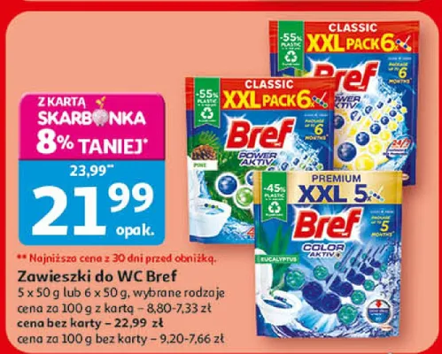 Zawieszki do WC promocja w Auchan