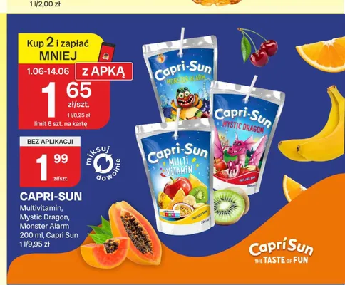 Napój Capri-Sun Monster Alarm promocja w Chorten