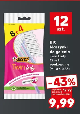 Maszynki do golenia Twin Lady BIC promocja w Kaufland