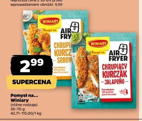 Pomysł na... Winiary Air Fryer Chrupiący Kurczak Serowy promocja w Netto