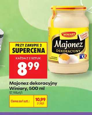 Majonez dekoracyjny Winiary promocja w Biedronka