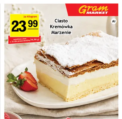 Ciasto Kremówka Marzenie promocja w Gram Market