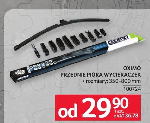 Przednie pióra wycieraczek Oximo rozmiary 350-800mm promocja w Selgros