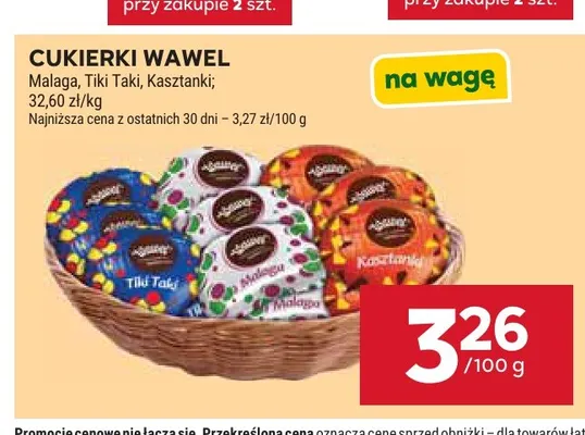 Cukierki Kasztanki Wawel promocja w Stokrotka