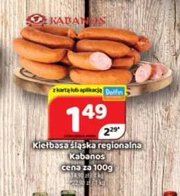 Kiełbasa śląska regionalna Kabanos promocja w Delfin