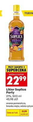 Likier Soplica Party wiśnia cytryna promocja w Biedronka