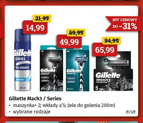 Żel do golenia Gillette Series promocja w Drogeria Kosmyk