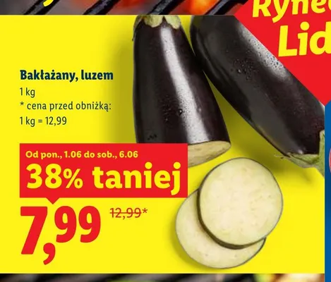 Bakłażany luzem promocja w Lidl