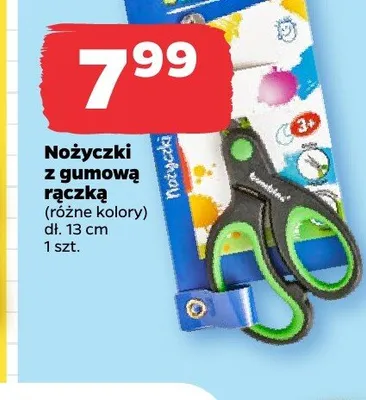 Nożyczki z gumową rączką Bambino 13 cm promocja w Netto