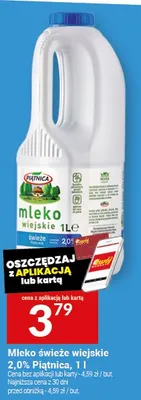 Mleko świeże wiejskie 2,0% promocja w Twój Market