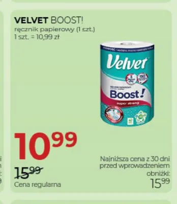 Ręcznik papierowy Velvet Boost! promocja w Drogerie Jawa
