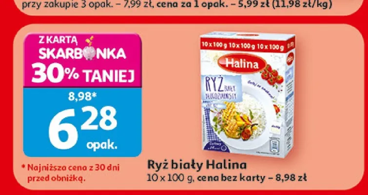 Ryż biały Halina promocja w Auchan