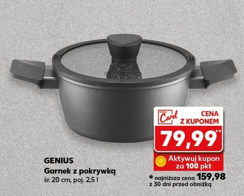 Garnek z pokrywką śr. 20 cm Genius promocja w Kaufland