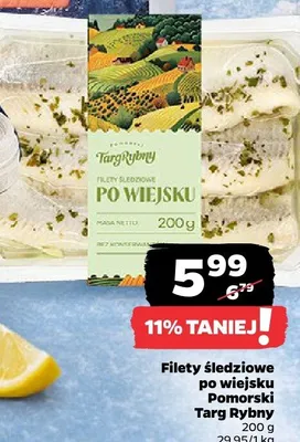 Filety śledziowe po wiejsku Pomorski Targ Rybny promocja w Netto