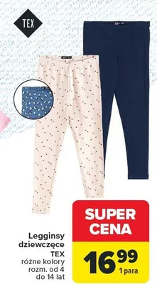 Legginsy dziewczęce promocja w Carrefour
