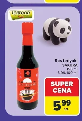 Sos teriyaki Sakura promocja w Carrefour