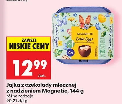 Jajka z czekolady mlecznej z nadzieniem różne rodzaje promocja w Biedronka