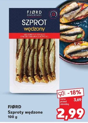 Szproty wędzone Fjørd promocja w Kaufland