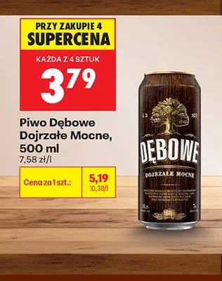 Piwo Dębowe Dojrzałe Mocne promocja w Biedronka