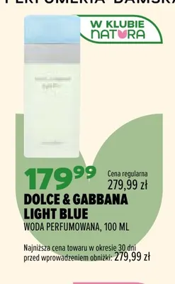 Woda perfumowana Dolce & Gabbana Light Blue promocja w Drogerie Natura
