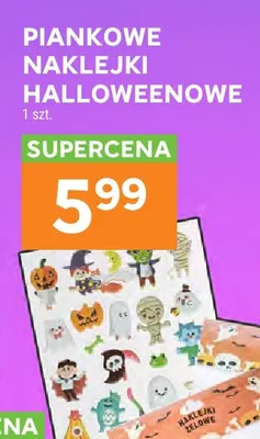 Piankowe naklejki halloweenowe promocja w Stokrotka