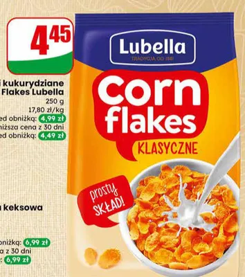 Płatki kukurydziane klasyczne Corn Flakes promocja w Dino