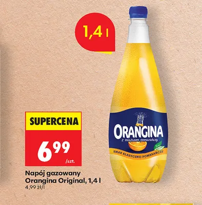 Napój gazowany Orangina Original promocja w Biedronka