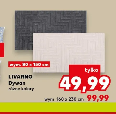 Dywan Livarno 80x150 cm promocja w Kaufland