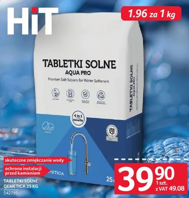 Tabletki solne Aqua Pro Qemetica promocja w Selgros