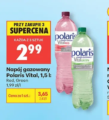 Napój gazowany Polaris Vital promocja w Biedronka