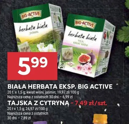 Biała herbata eksp. promocja w Stokrotka