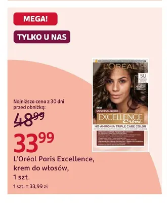 Krem do włosów L'Oréal Paris Excellence promocja w Rossmann