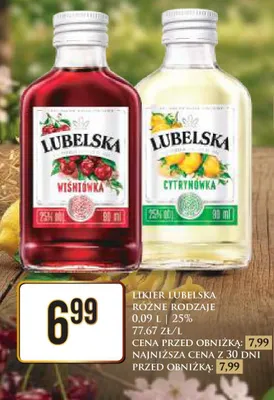 Likier Lubelska Cytrynówka promocja w Dino
