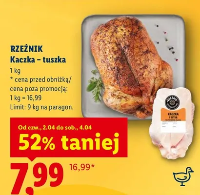 Kaczka - tuszka promocja w Lidl