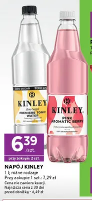 Napój Kinley Pink Aromatic Berry promocja w Stokrotka