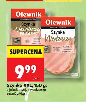 Szynka XXL z jakubowej Olewnik promocja w Biedronka