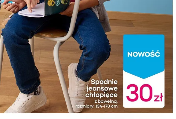 Spodnie jeansowe chłopięce promocja w Pepco