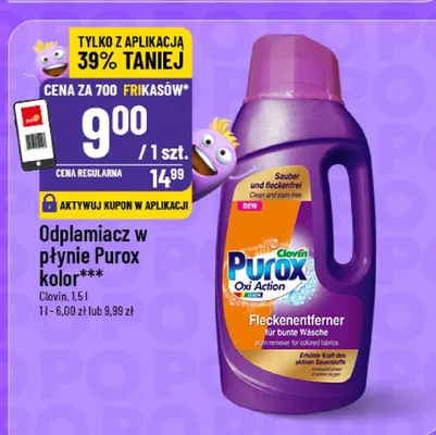 Odplamiacz w płynie Color promocja w POLOmarket