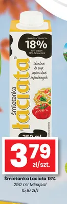 Śmietanka Łaciata 18% promocja w emma MARKET