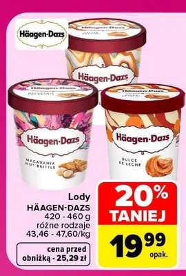 Lody Häagen-Dazs Macadamia Nut Brittle promocja w Carrefour Market