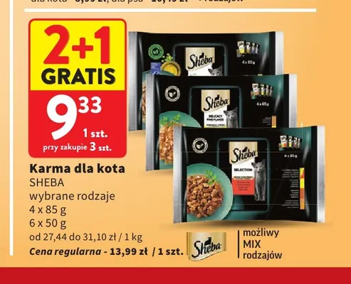 Karma dla kota Sheba 6-pak promocja w Intermarche